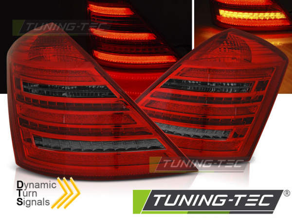 LED Upgrade Design Rückleuchten für Mercedes Benz S-Klasse W221 05-09 Rot/Rauch